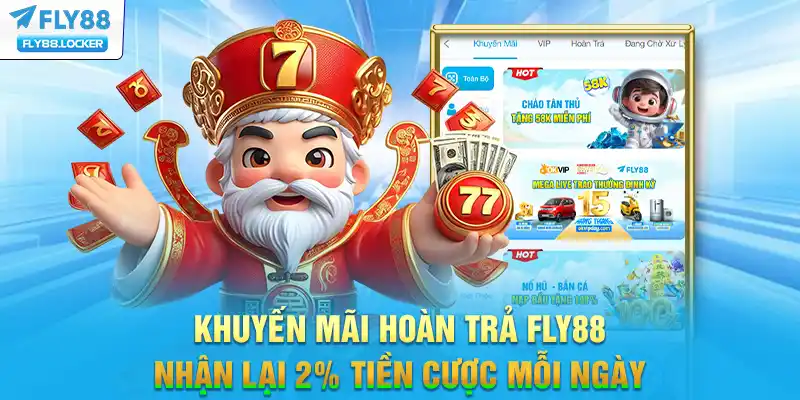 Khuyến Mãi Hoàn Trả FLY88 - Nhận Lại 2% Tiền Cược Mỗi Ngày